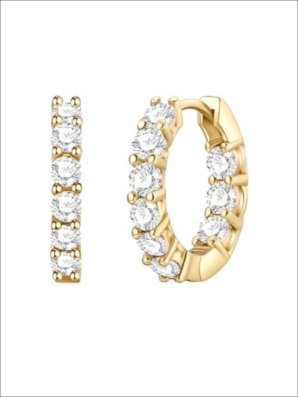 Sterling Silver High-Carbon Huggie Hoop Earrings for Women Small